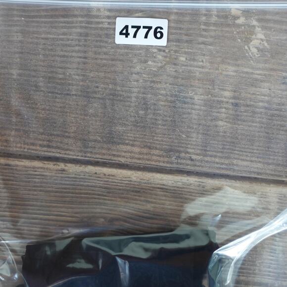 Vintage 90s Sheer Mesh Bodysuit Womens Small Black Cutout Sexy Layering Top - Picture 6 of 6